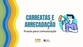 Carreatas e eventos destinados à arrecadação de recursos para campanhas devem ser informados ant...