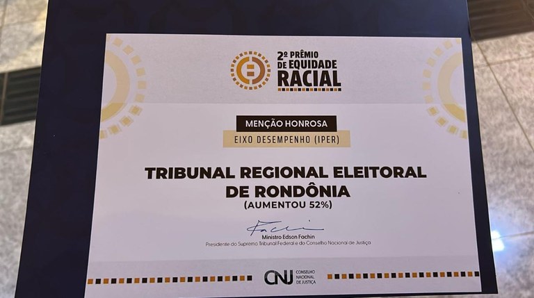 Tribunal recebeu menção honrosa após avançar 52% no indicador de equidade racial