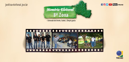 Memória Eleitoral: a 8ª Zona Eleitoral de Rondônia – Colorado do Oeste, Cabixi e Chupinguaia A Zona Eleitoral possui um total de 24.799 eleitores, que formam 2,099% do eleitorado do estado ...