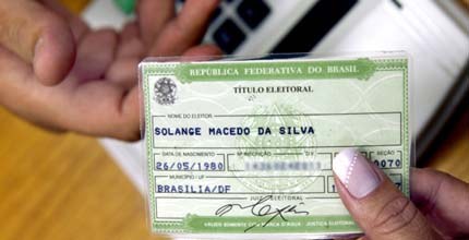 TRE-BA Título de Eleitor Recebimento do título de eleitor durante atendimento itinerante do TRE-BA