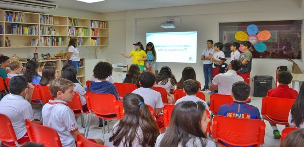 TRE RO acao maple bear Estudantes da Escola Bilíngue Maple Bear em parceria com o TRE-RO realizam eleição de líderes ut...