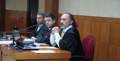 Desembargador Sansão Saldanha durante sessão de julgamentos no TRE/RO