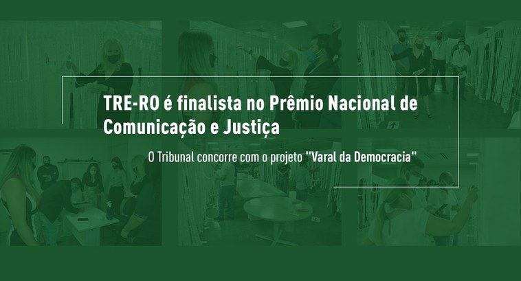 O Tribunal concorre com o projeto “Varal da Democracia”