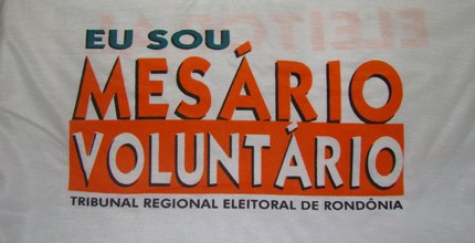 Camisa Mesário voluntários