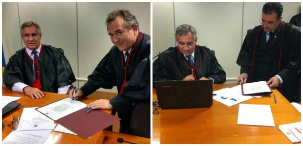 TRE RO Posse Juízes Ênio Salvador Vaz e João Luiz Rolim Sampaio tomam posse no TRE-RO
