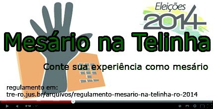 Eleições 2014 - Conheça os vencedores do Concurso “Mesário na Telinha”