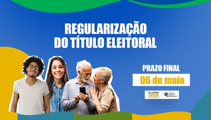 Cadastro Eleitoral encerra em 6 de maio: regularize seu título e garanta o direito de votar Cartórios Eleitorais na capital e no interior de Rondônia funcionam de segunda a sexta-feira, da...