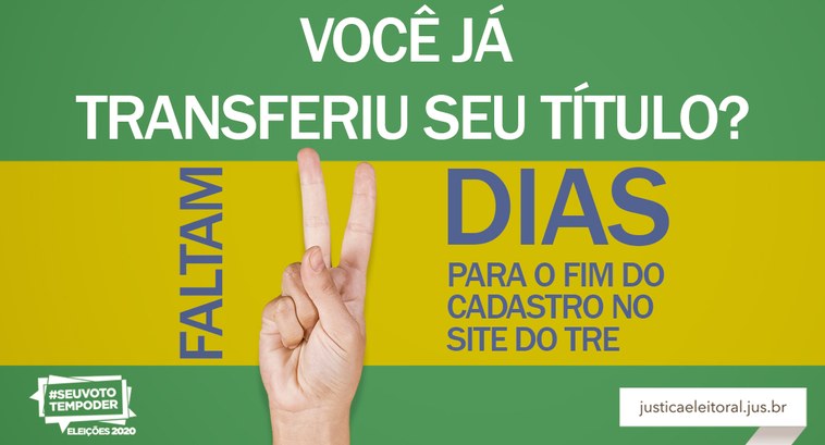 Contagem regressiva: Faltam apenas 2 dias para o fechamento do cadastro eleitoral 0800 é disponibilizado para tirar dúvidas dos eleitores quanto ao Título Net