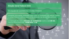 Plataforma do TSE reúne dados de candidatas e candidatos, situação dos registros e informações s...