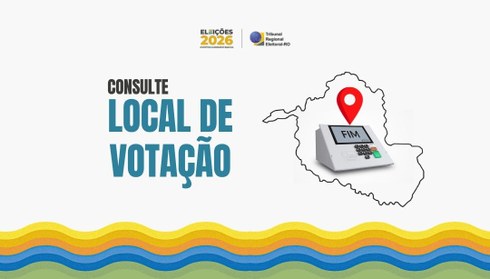 Endereço pode ser verificado pelo e-Título ou no Portal do TRE-RO, inclusive por eleitores que p...