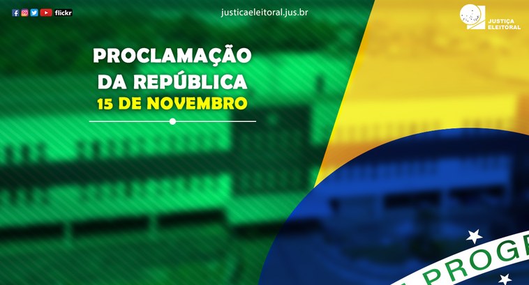 No dia 15 de novembro de 1889 ocorreu a Proclamação da República do Brasil 