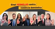 A campanha busca incentivar mulheres em situação de violência denunciem os agressores durante o ...