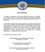 Nota de repúdio COPTREL COPTREL repudia ações antidemocráticas de 8.01 em capital federal