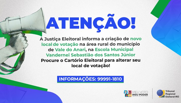 A Justiça Eleitoral de Rondônia amplia o acesso ao voto com a criação de uma nova seção eleitora...