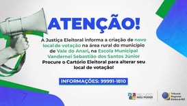 A Justiça Eleitoral de Rondônia amplia o acesso ao voto com a criação de uma nova seção eleitora...