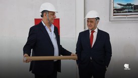 Atual e futuro presidentes acompanharam o andamento das obras do novo complexo, que reunirá sede...