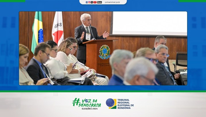 Presidente do TRE-RO apresenta projeto durante o 84º Coptrel, em Minas Gerais “Meu Voto, Meu Poder” foi apresentado durante encontro de presidentes dos TREs do Brasil