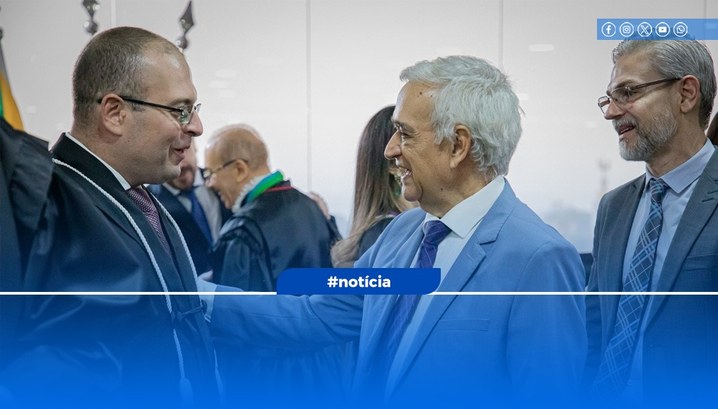 Presidente do TRE-RO prestigia posse de novas juízas e juízes do TJ-RO Cerimônia foi realizada na tarde desta quinta-feira (19)