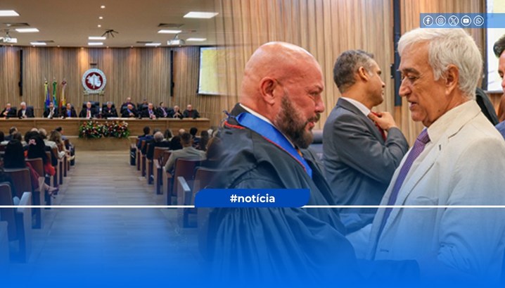 Presidente do TRE-RO prestigia posse do novo corregedor-geral do MPRO Solenidade aconteceu na manhã desta segunda-feira (20/01).