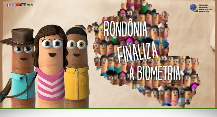 Rondônia encerra a biometria com sucesso O estado conta com 97,19% do eleitorado com biometria