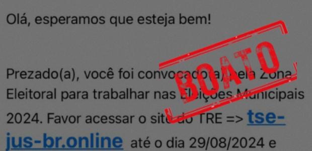 TRE-RO ALERTA: É falso e-mail sobre convocação de mesário que pede atualização de dados A Justiça Eleitoral não pede atualização, pois já tem todos os dados necessários no cadastro ele...
