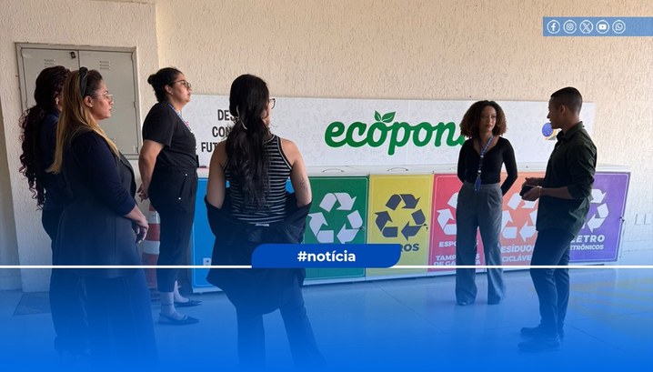 A visita destacou iniciativas de coleta seletiva e redução do uso de plástico, reforçando o comp...