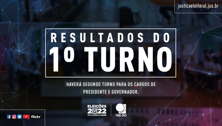 TRE-RO apresenta dados referentes ao 1º turno das Eleições 2022 — Tribunal  Regional Eleitoral de Rondônia