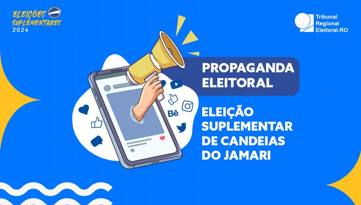 TRE-RO define ordem da propaganda eleitoral em Candeias do Jamari Propaganda eleitoral inicia hoje (16) e termina em 07 de junho de 2024.