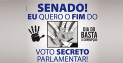 Dia do basta "Voto aberto" 