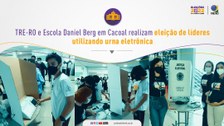 Esta é a primeira vez que as urnas eletrônicas são utilizadas com esta finalidade no município d...