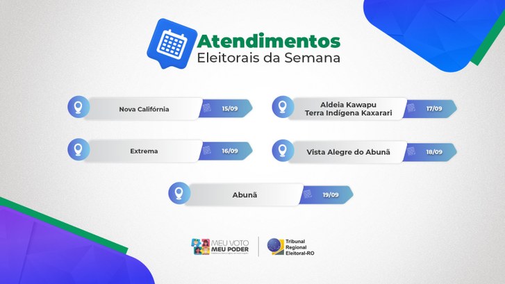 De 15 a 19 de setembro, comunidades de Porto Velho recebem a Operação Justiça Rápida Itinerante