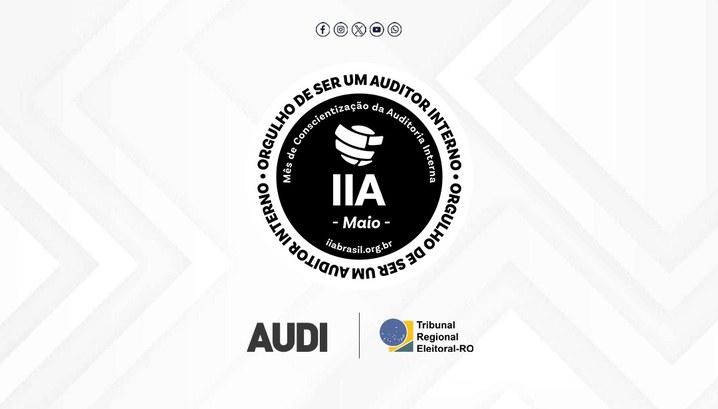 TRE-RO é um dos premiados do selo IIA MAY BRASIL 2024 Reconhecimento destaca a atuação do TRE-RO na promoção da importância da auditoria interna e na ...