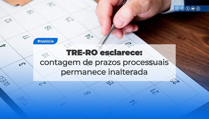 TRE-RO esclarece: contagem de Contagem de Prazos Processuais – Resolução CNJ nº 569/2024 Comunicado orienta advogados e usuários da Justiça Eleitoral que, por enquanto, os prazos seguem...