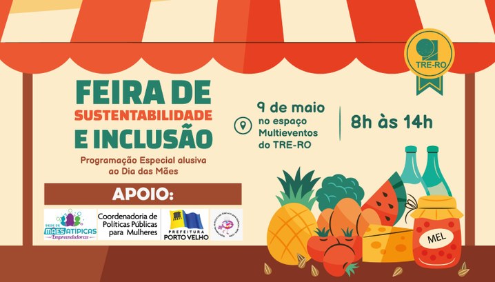 TRE-RO promove programação especial para o Dia das Mães nesta sexta-feira (09) A Feira da Sustentabilidade e Inclusão reúne feira de artesanato, gastronomia regional e program...