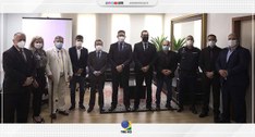 Governador e representantes das instituições de segurança pública estaduais participaram do enco...