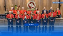 A juíza suplente da Corte Eleitoral, Inês Moreira da Costa, e o ex-corregedor Alexandre Miguel t...