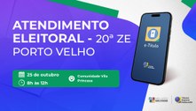 Ação  itinerante levará serviços de alistamento, regularização e atualização do título eleitoral